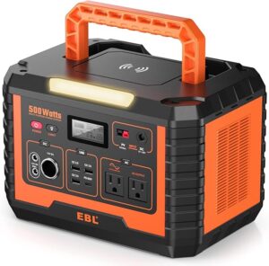 3. EBL Portable Power Station 500