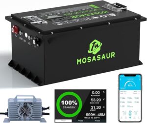 7. Mosasaur 48V 105Ah Golf Cart Lithium Battery