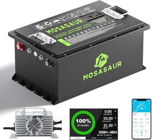 2. Mosasaur 48V 105Ah Golf Cart Lithium Battery