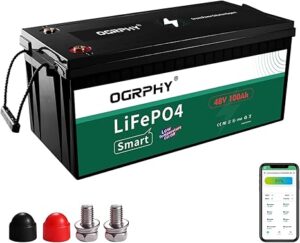 2. OGRPHY 48V 100AH Lithium Battery  for Solar