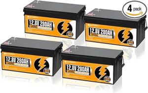 4. ECO-WORTHY 48V 280Ah(4Pack) Lithium Battery for Solar