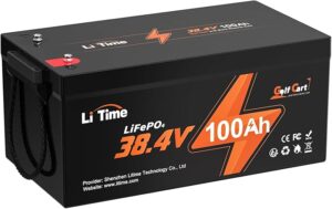 7. LiTime 36V Lithium Golf Cart Battery