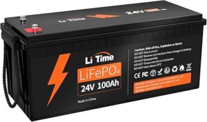 1. LiTime 24V 100Ah LiFePO4 Lithium Trolling Motor Battery