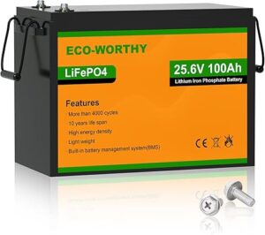 3. ECO-WORTHY 24V 100AH Lithium Trolling Motor Battery