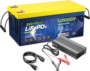 5. LOSSIGY 24V 100AH Lithium Trolling Motor Battery