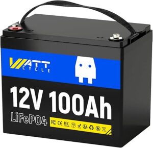 4. Wattcycle 100Ah LiFePO4 Lithium Battery