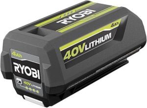 2. Ryobi 40V 4.0 Ah Lithium-Ion Battery