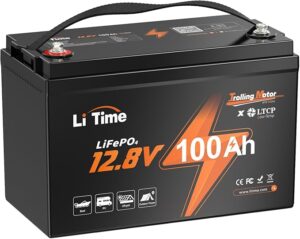 1. LiTime 12V 100Ah Lithium Battery for Boat