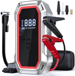 10. Unleivpe Jump Starter with Air Compressor