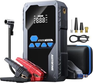 4. AUTOONE 5000A Jump Starter with Air Compressor