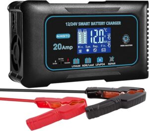 4. Haisito 0-20A 12V/24V LiFePO4 Battery Charger