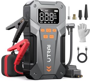 5. UTRAI 5000A Jump Starter with Air Compressor